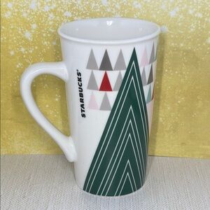 Starbucks Green and White Holiday Mug